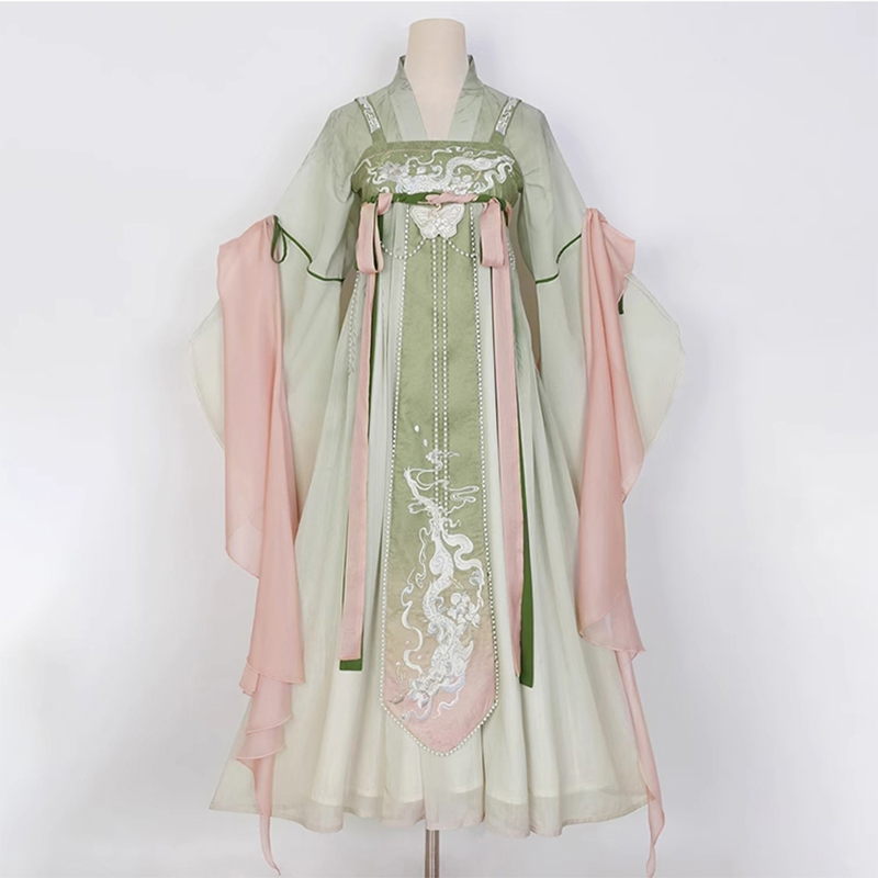 pink royal chinese princess dress A little touch of spring, a whole lot of princess magic. Soft pink blossoms, graceful embroidery, and flowing sleeves make every moment feel like a fairytale. More dreamy Hanfu styles are